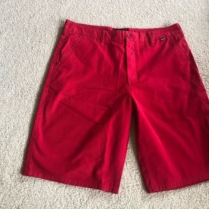 Red shorts